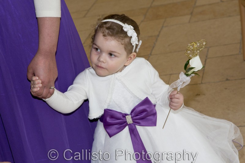 flower girl and wand