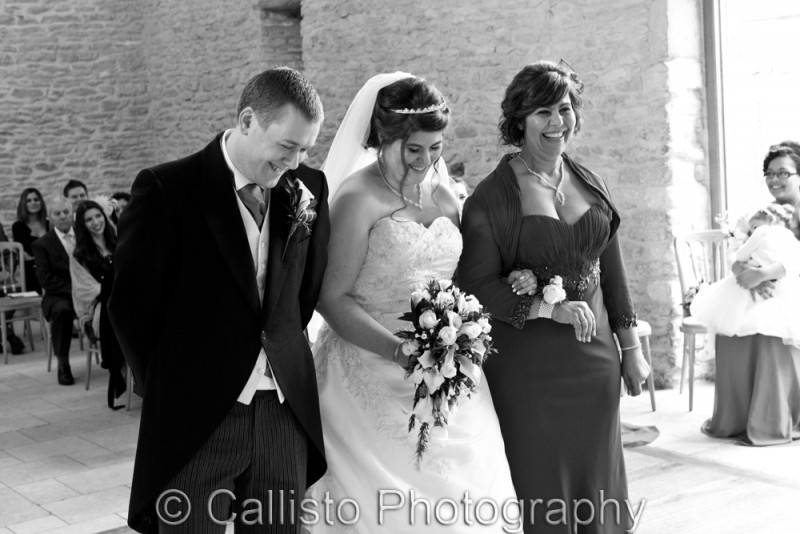 laughter during vows