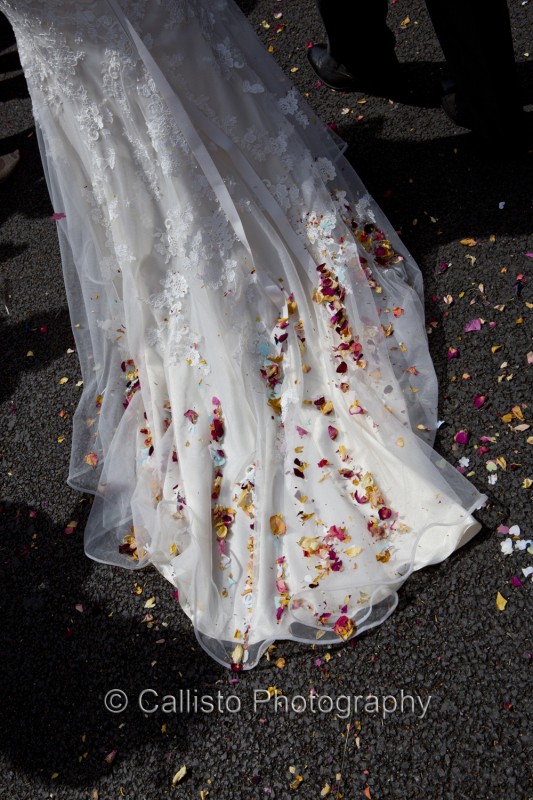 wedding dress confetti