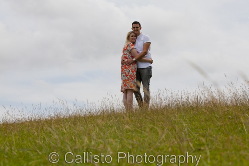 couple on hilltop