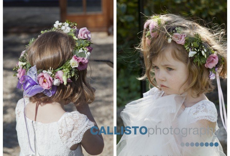 Beautiful circlet of flowers….  for a while anyway!