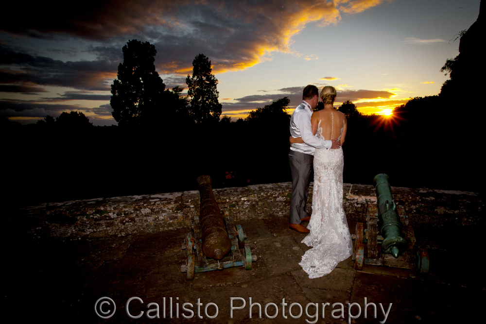 Carl and Sarah's sunset wedding